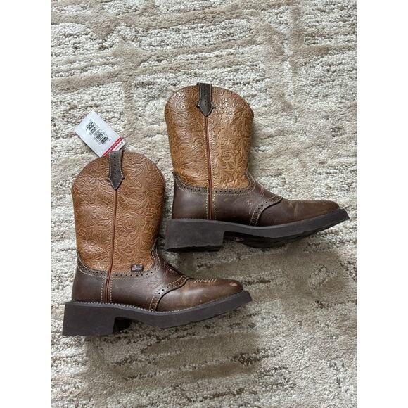 Justin 11 ” Starlina Gypsy Cowgirl Boots 8B - Picture 3 of 9